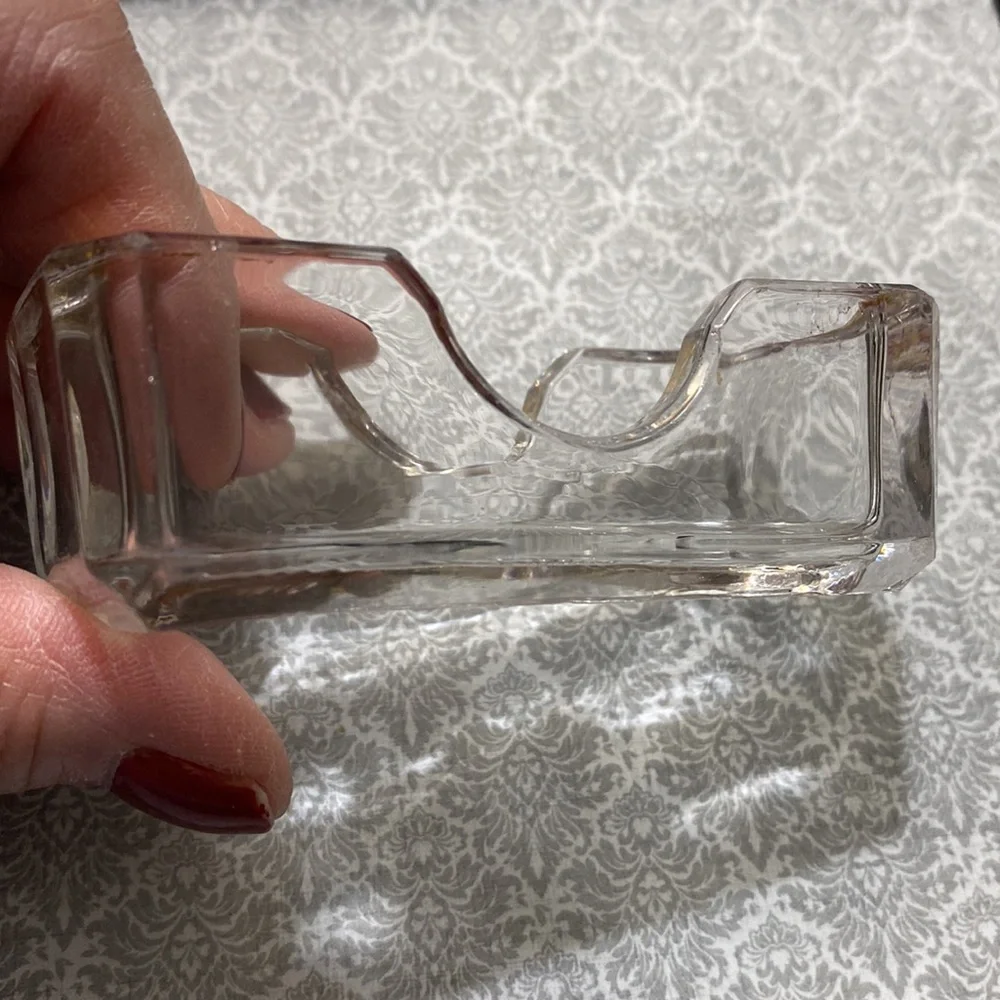 Clear Glass Antique EAPG Toothpick Match Holder!